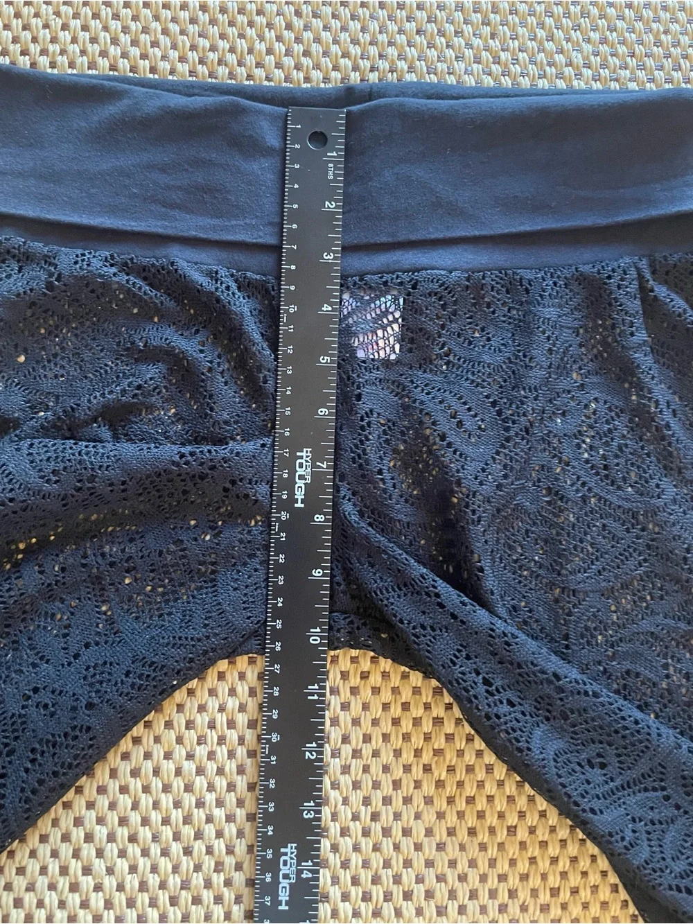 NEW Lace Wide-Leg Pants Swim Cover Black Women’s Medium